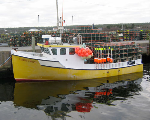 Lobster fishermen ready their boats for the start of the season
