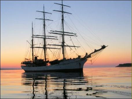 Picton Castle visiting Port Mouton Bay